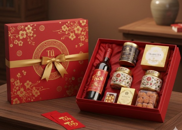 Hộp quà Tết 2026 – Khi món quà trở thành lời tri ân sâu sắc